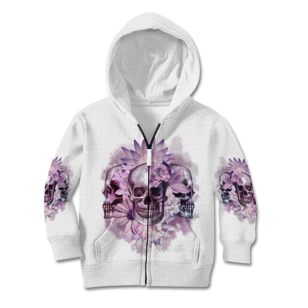 Stuck Between Idk Idc And IDGAF Skull Kid Hoodie - Wonder Print Shop