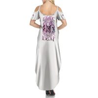 Stuck Between Idk Idc And IDGAF Skull Summer Maxi Dress - Wonder Print Shop