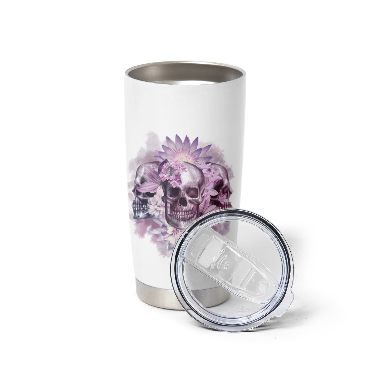 Stuck Between Idk Idc And IDGAF Skull Tumbler Cup - Wonder Print Shop
