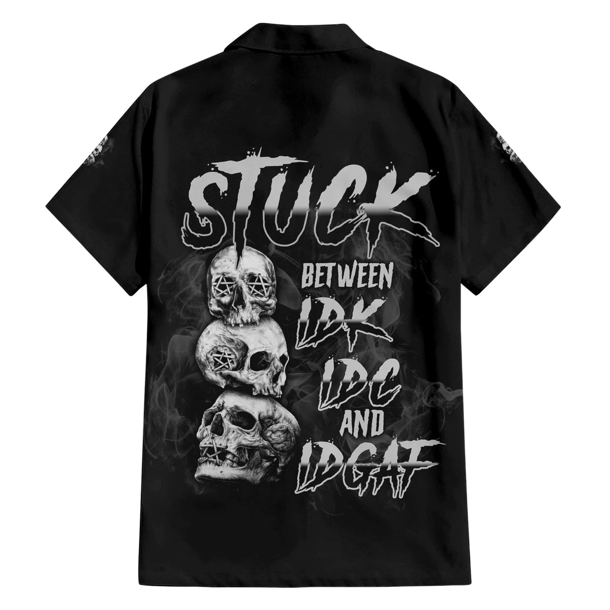 Stuck Between Idk Idc Idgaf Hawaiian Shirt - Wonder Print Shop