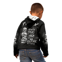 Stuck Between Idk Idc Idgaf Kid Hoodie - Wonder Print Shop