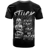 Stuck Between Idk Idc Idgaf T Shirt - Wonder Print Shop