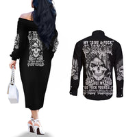 my-give-a-f-mad-skull-couples-matching-off-the-shoulder-long-sleeve-dress-and-long-sleeve-button-shirt