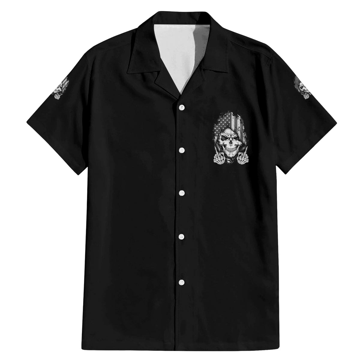 My Give A F Mad Skull Family Matching Mermaid Dress and Hawaiian Shirt - Wonder Print Shop