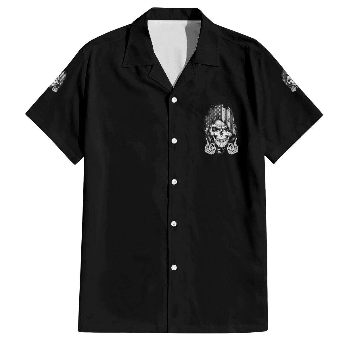 My Give A F Mad Skull Family Matching Off Shoulder Maxi Dress and Hawaiian Shirt - Wonder Print Shop