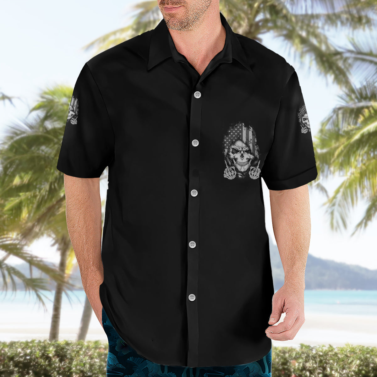 My Give A F Mad Skull Hawaiian Shirt - Wonder Print Shop