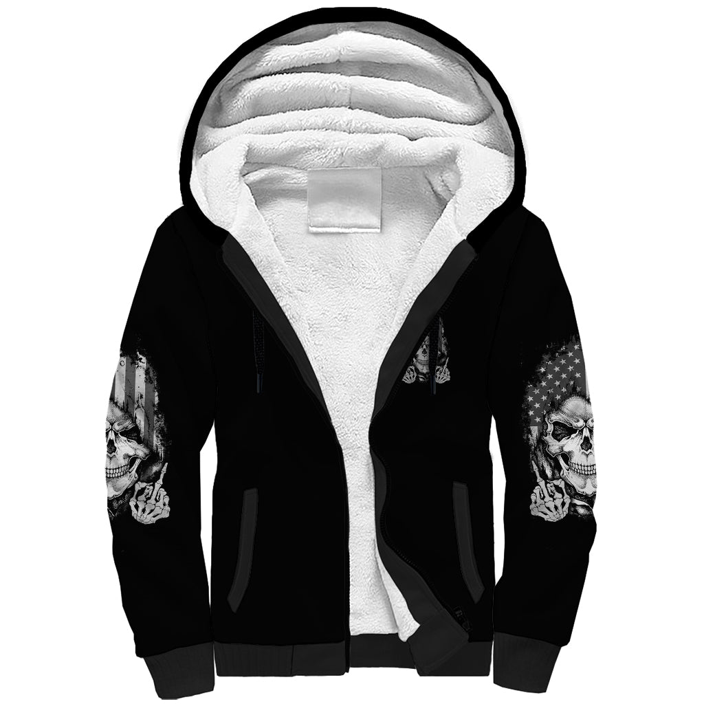 My Give A F Mad Skull Sherpa Hoodie - Wonder Print Shop