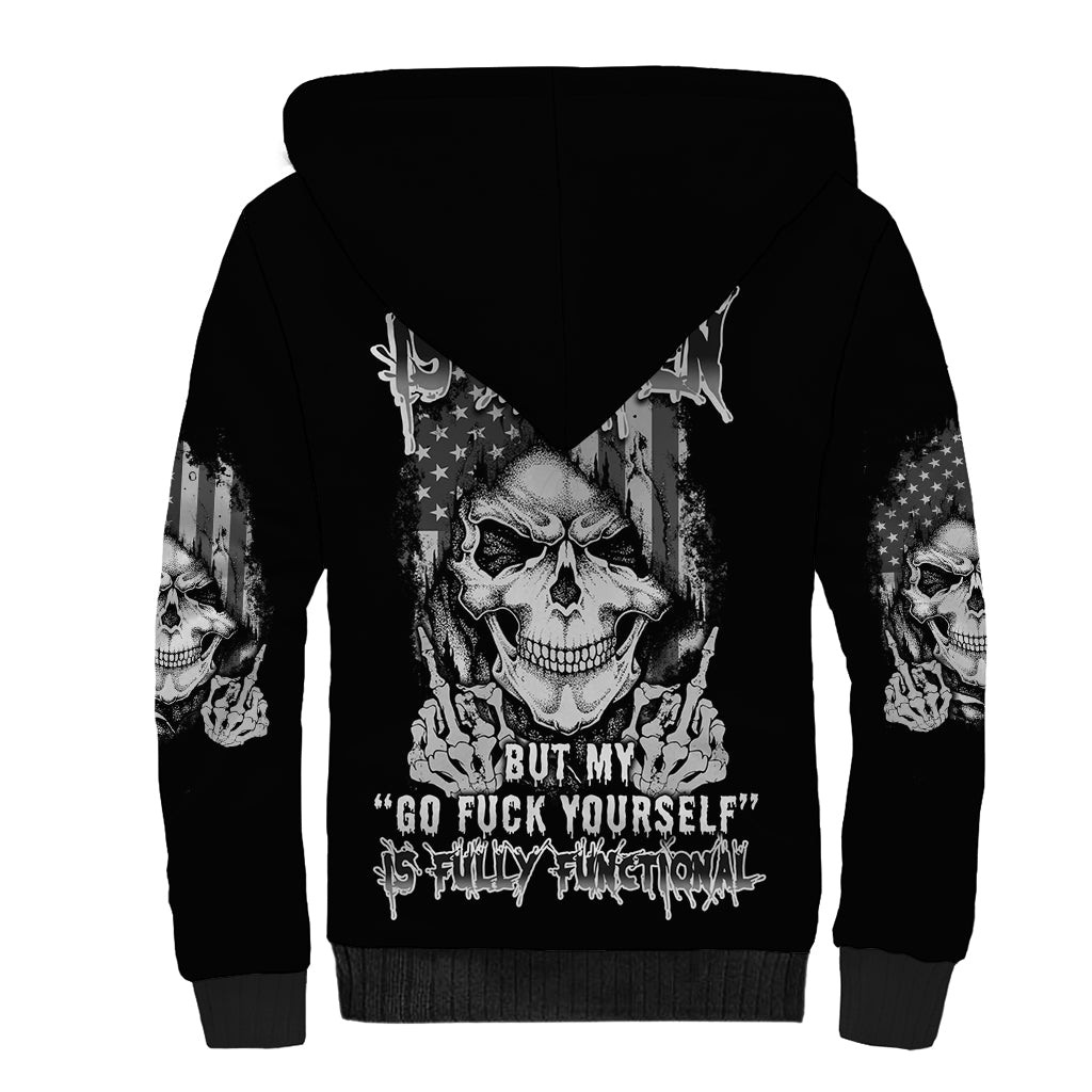 My Give A F Mad Skull Sherpa Hoodie - Wonder Print Shop