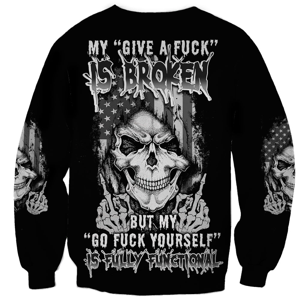 My Give A F Mad Skull Sweatshirt - Wonder Print Shop