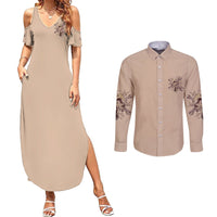I Can Fix Stupid But It's Gonna Hurt Couples Matching Summer Maxi Dress and Long Sleeve Button Shirt - Wonder Print Shop