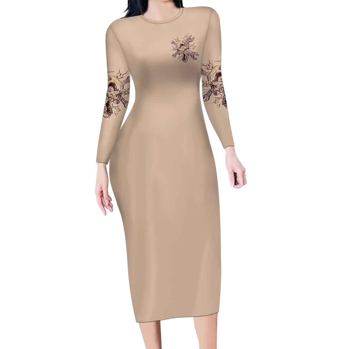 I Can Fix Stupid But It's Gonna Hurt Family Matching Long Sleeve Bodycon Dress and Hawaiian Shirt - Wonder Print Shop