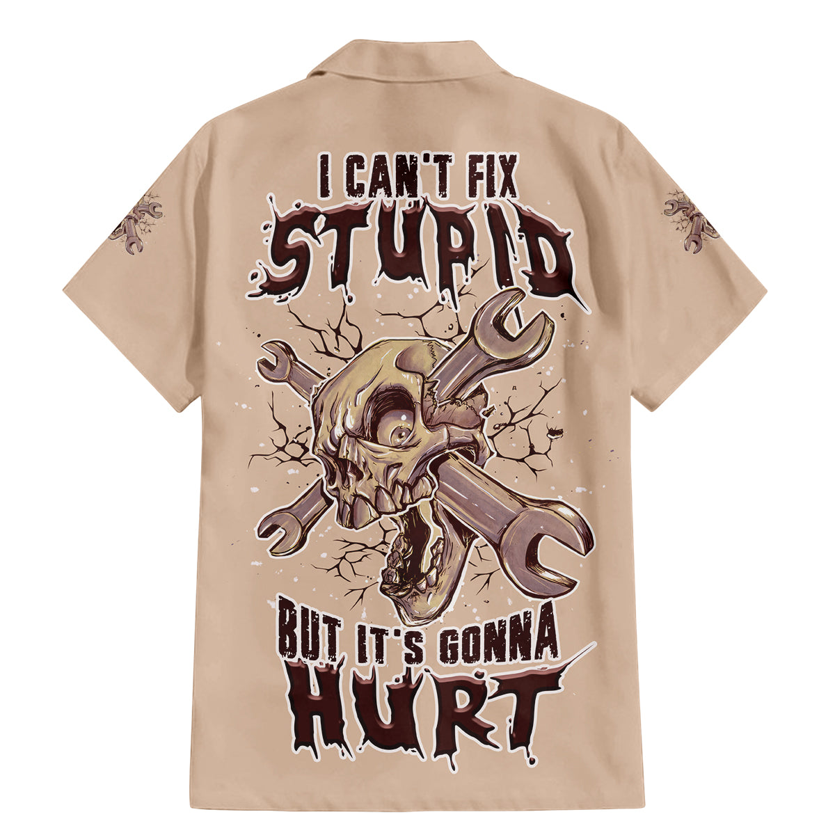 I Can Fix Stupid But It's Gonna Hurt Family Matching Mermaid Dress and Hawaiian Shirt - Wonder Print Shop