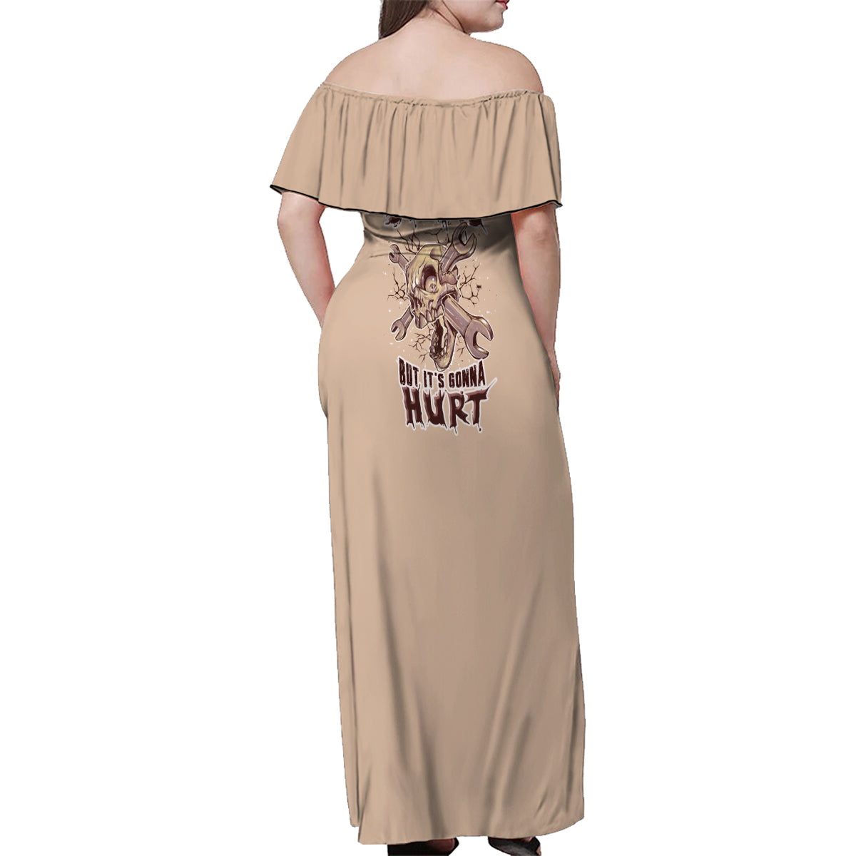 I Can Fix Stupid But It's Gonna Hurt Family Matching Off Shoulder Maxi Dress and Hawaiian Shirt - Wonder Print Shop