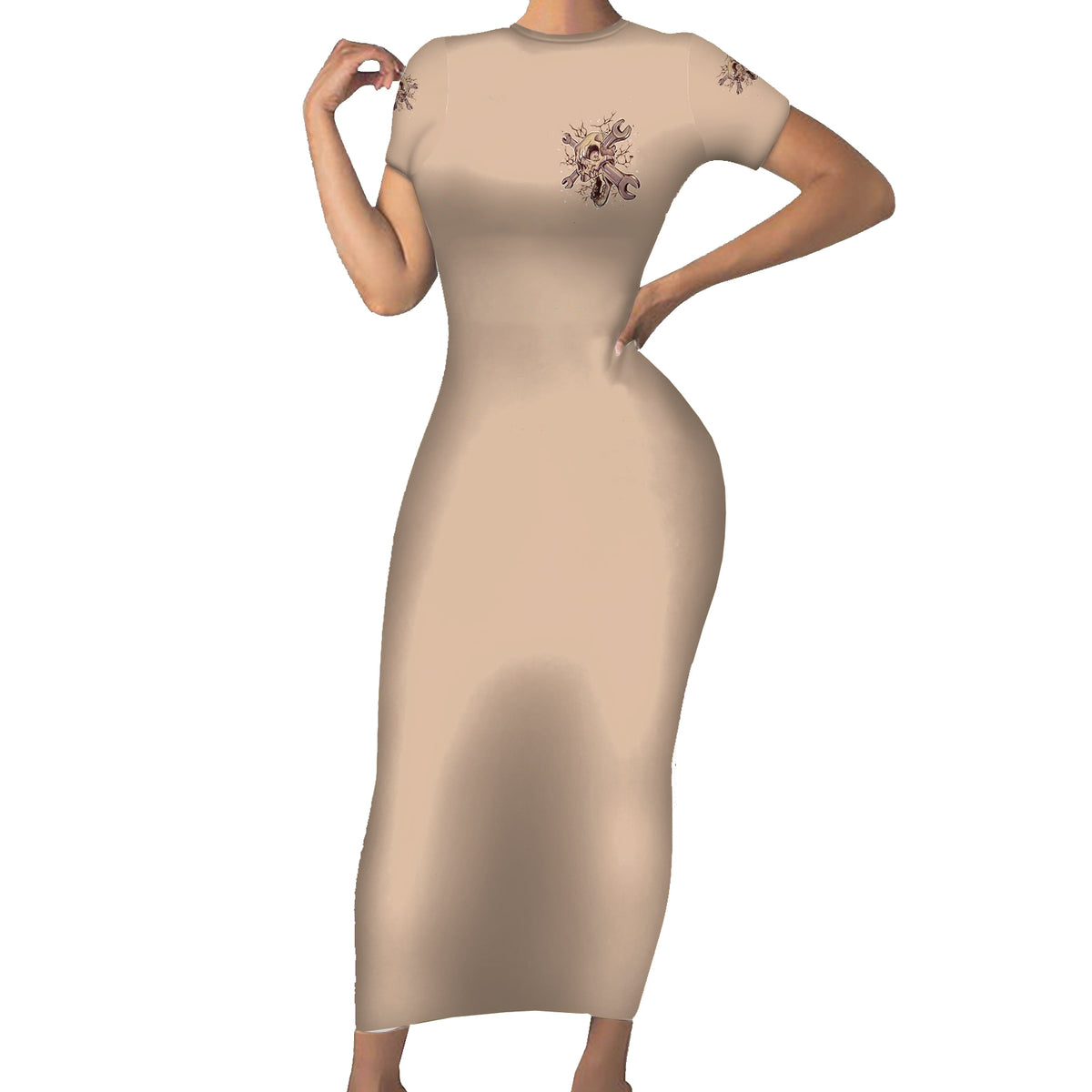 I Can Fix Stupid But It's Gonna Hurt Family Matching Short Sleeve Bodycon Dress and Hawaiian Shirt - Wonder Print Shop