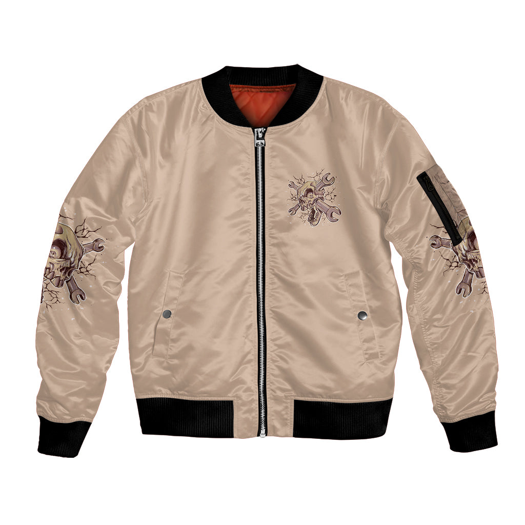 I Can Fix Stupid But It's Gonna Hurt Sleeve Zip Bomber Jacket - Wonder Print Shop