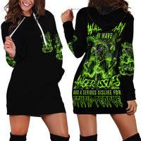 Walk Away I Have Anger Issues Hoodie Dress - Wonder Print Shop
