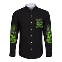 Walk Away I Have Anger Issues Long Sleeve Button Shirt - Wonder Print Shop