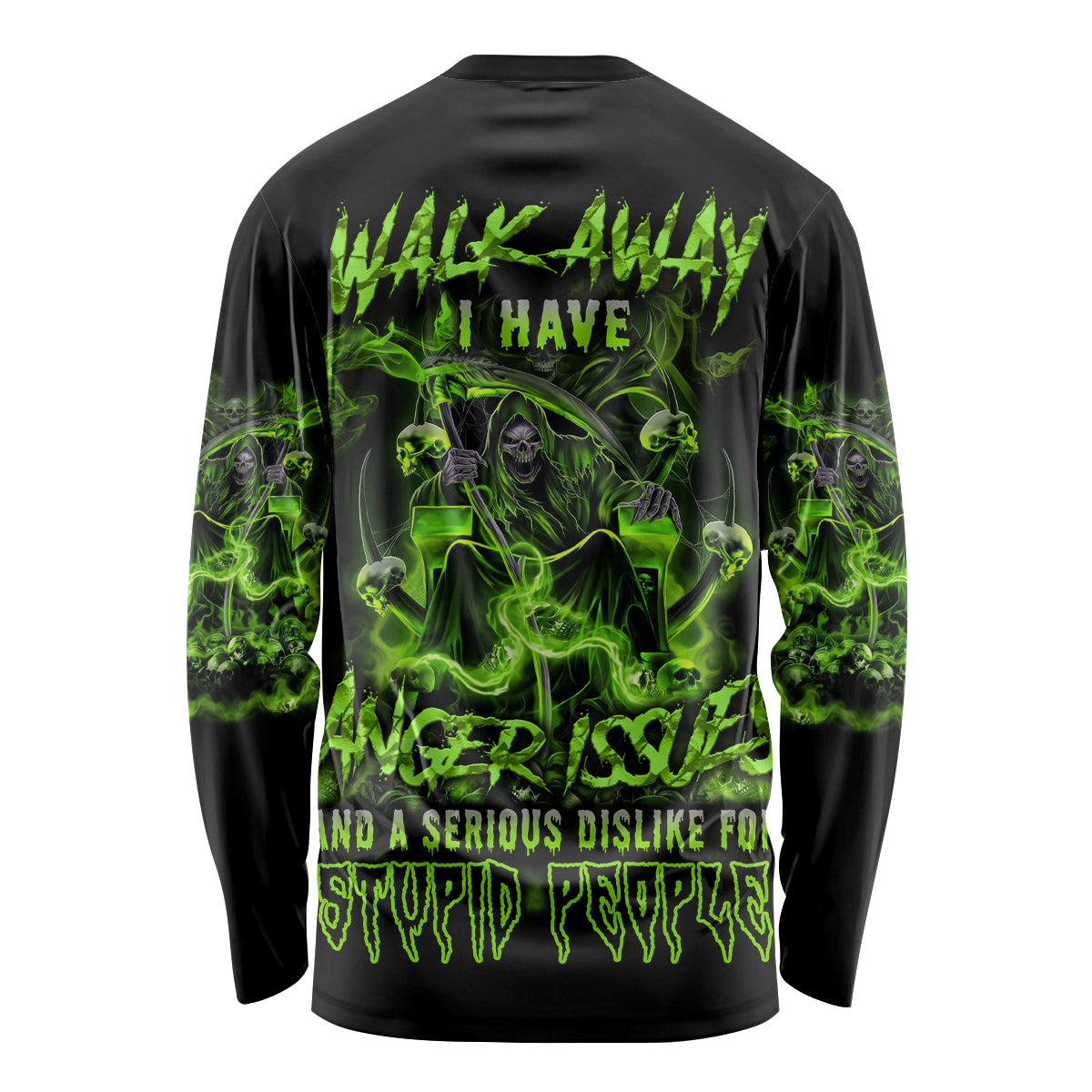 Walk Away I Have Anger Issues Long Sleeve Shirt - Wonder Print Shop