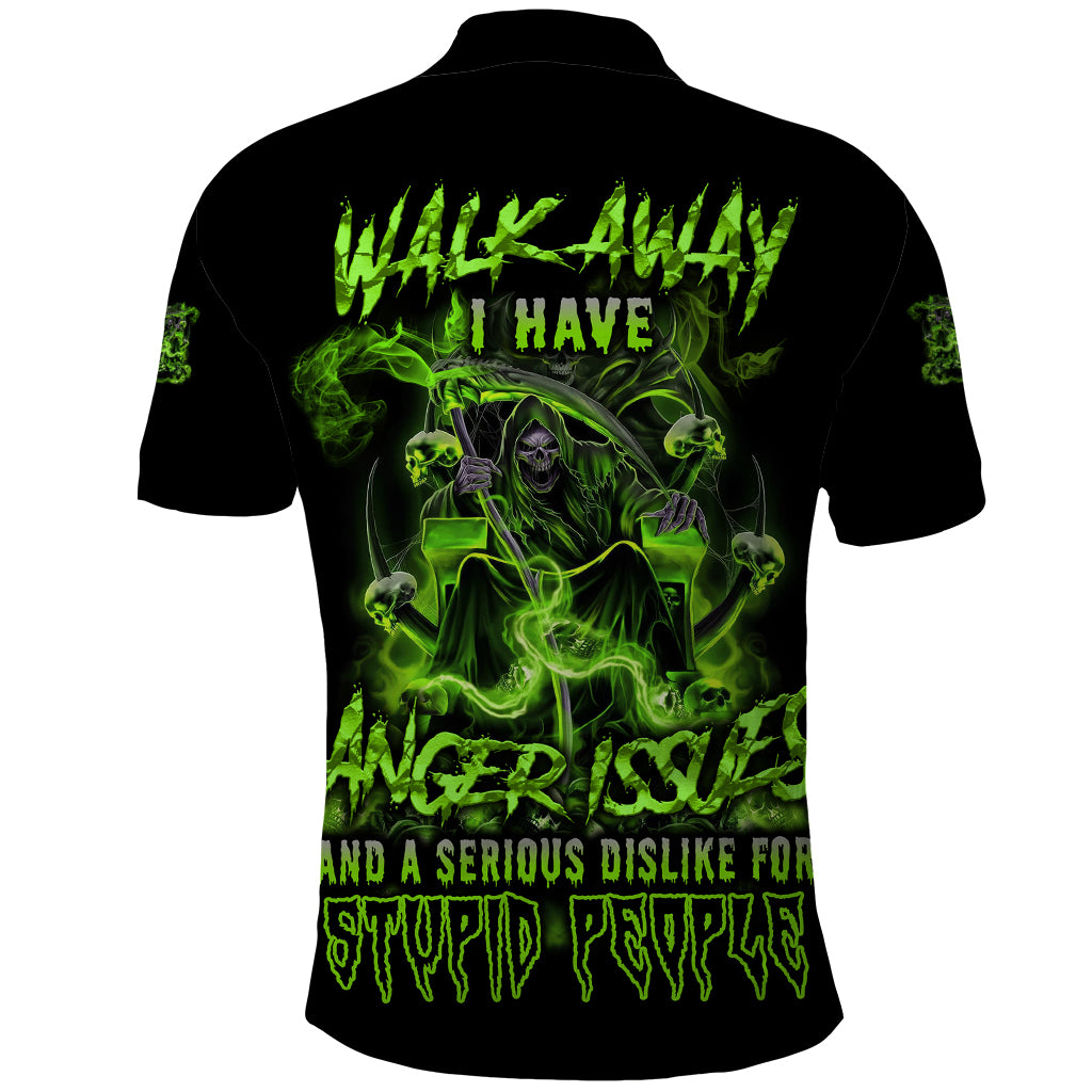 Walk Away I Have Anger Issues Polo Shirt - Wonder Print Shop