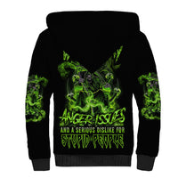 Walk Away I Have Anger Issues Sherpa Hoodie - Wonder Print Shop