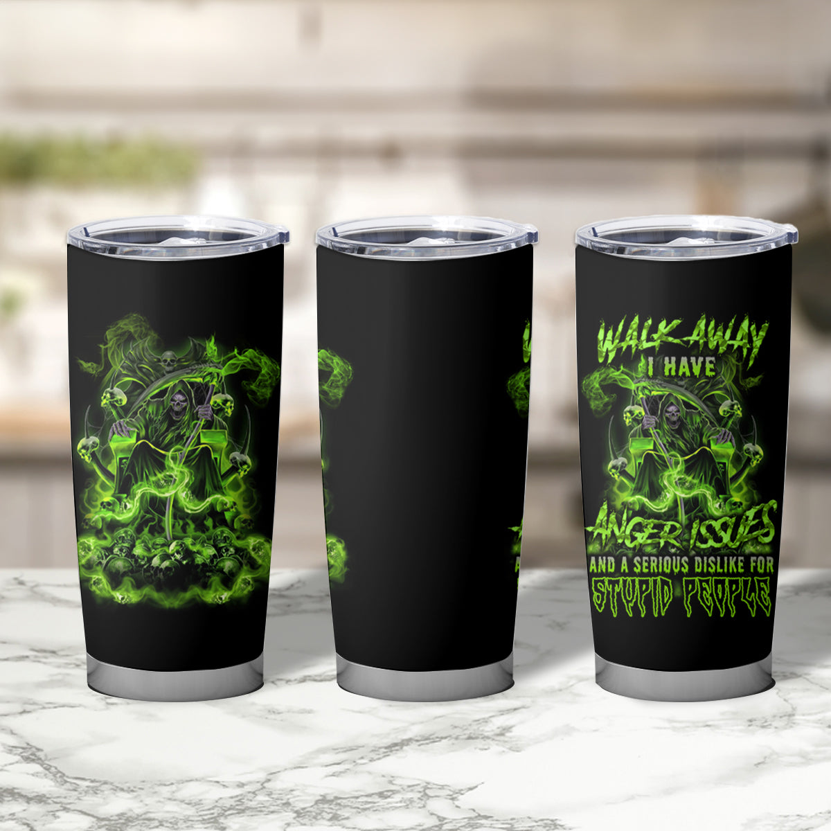 Walk Away I Have Anger Issues Tumbler Cup - Wonder Print Shop
