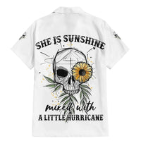 She Is Sunshine Skull Sunflower Family Matching Mermaid Dress and Hawaiian Shirt - Wonder Print Shop
