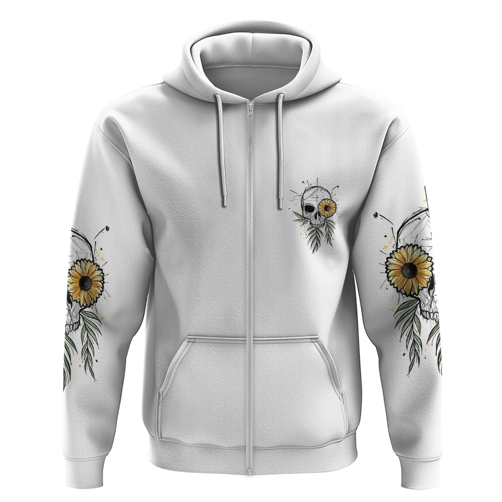 She Is Sunshine Skull Sunflower Hoodie - Wonder Print Shop