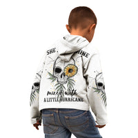 She Is Sunshine Skull Sunflower Kid Hoodie - Wonder Print Shop