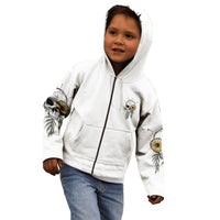 She Is Sunshine Skull Sunflower Kid Hoodie - Wonder Print Shop