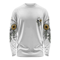 She Is Sunshine Skull Sunflower Long Sleeve Shirt - Wonder Print Shop