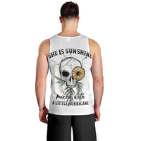 She Is Sunshine Skull Sunflower Men Tank Top - Wonder Print Shop