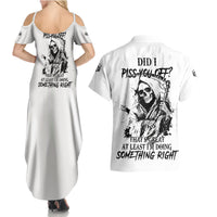 Did I Piss You Off Skull Reaper Couples Matching Summer Maxi Dress and Hawaiian Shirt - Wonder Print Shop