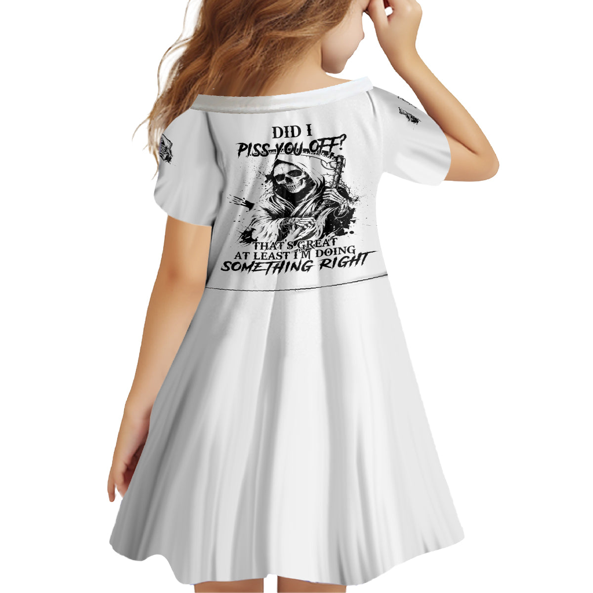 Did I Piss You Off Skull Reaper Family Matching Off Shoulder Maxi Dress and Hawaiian Shirt - Wonder Print Shop