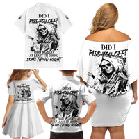 Did I Piss You Off Skull Reaper Family Matching Off Shoulder Short Dress and Hawaiian Shirt - Wonder Print Shop