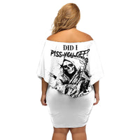 Did I Piss You Off Skull Reaper Family Matching Off Shoulder Short Dress and Hawaiian Shirt - Wonder Print Shop