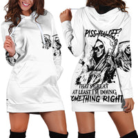 Did I Piss You Off Skull Reaper Hoodie Dress - Wonder Print Shop