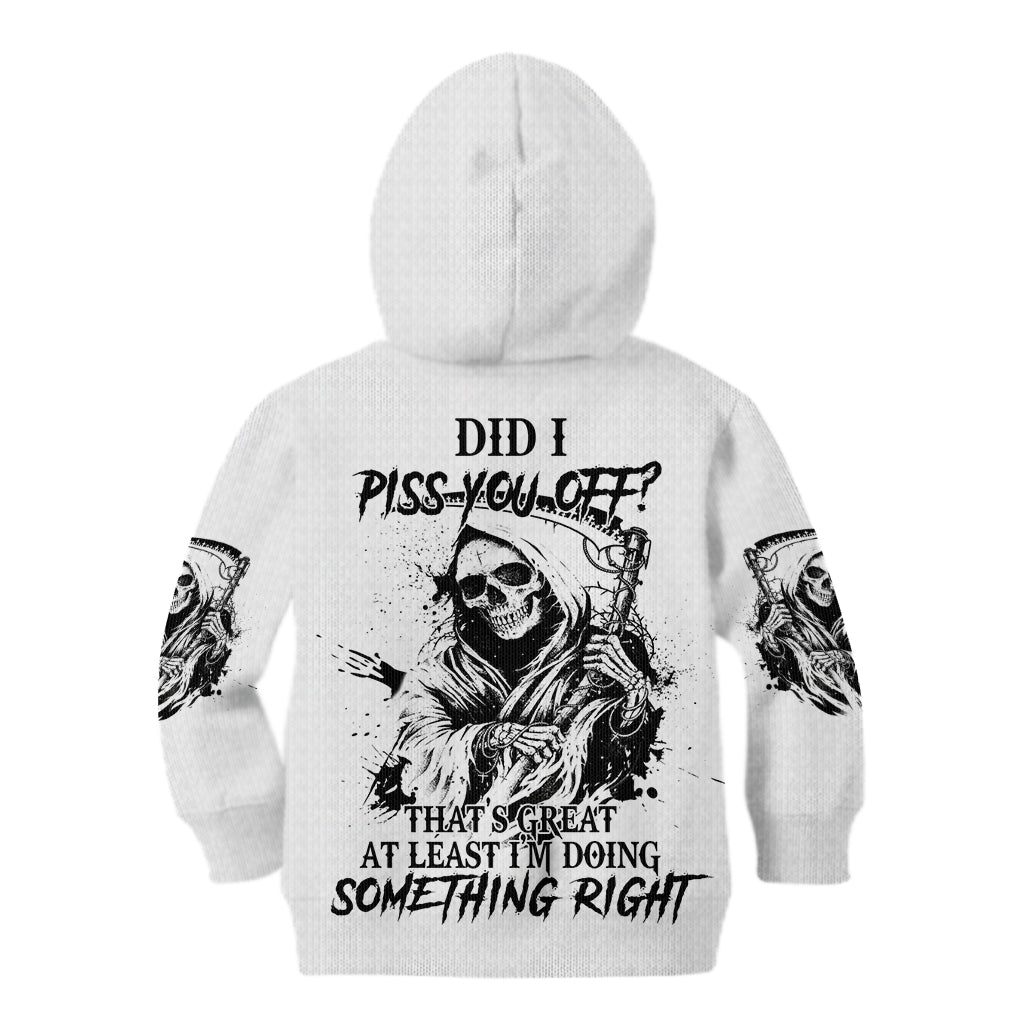 Did I Piss You Off Skull Reaper Kid Hoodie - Wonder Print Shop