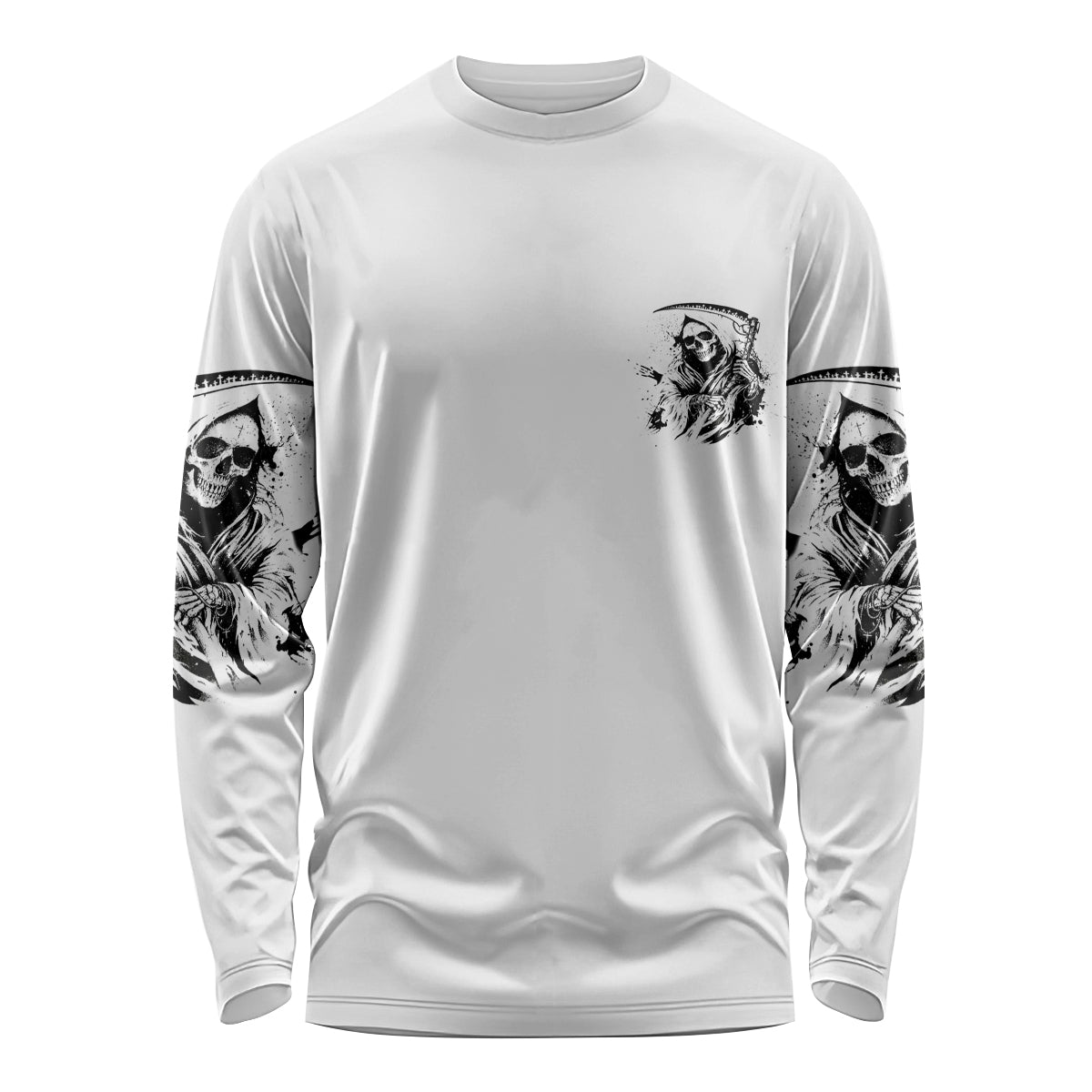 Did I Piss You Off Skull Reaper Long Sleeve Shirt - Wonder Print Shop