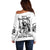 Did I Piss You Off Skull Reaper Off Shoulder Sweater - Wonder Print Shop