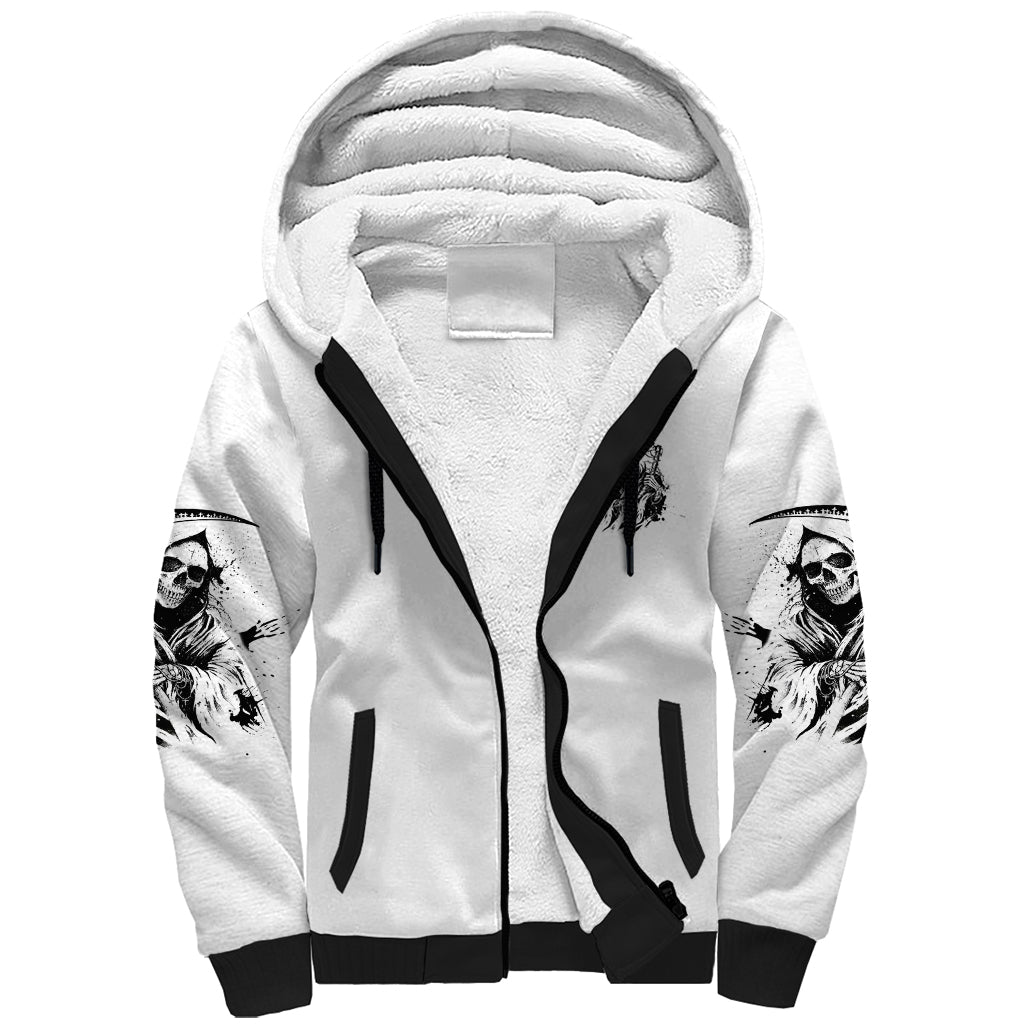 Did I Piss You Off Skull Reaper Sherpa Hoodie - Wonder Print Shop