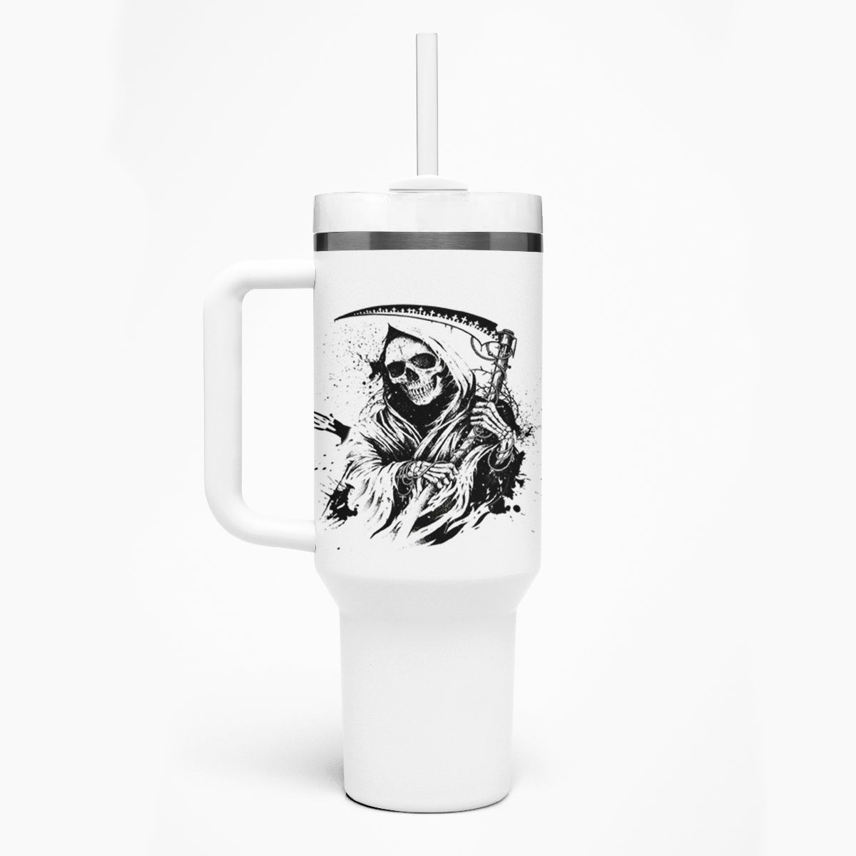 Did I Piss You Off Skull Reaper Tumbler With Handle - Wonder Print Shop