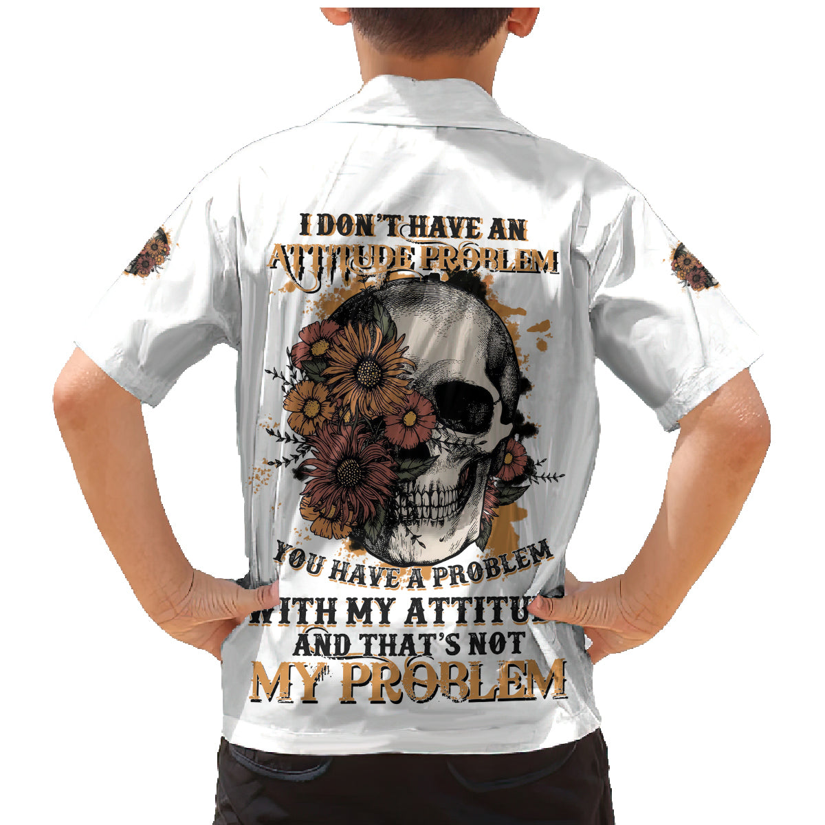 I Don't Have An Attitude Problem Family Matching Mermaid Dress and Hawaiian Shirt - Wonder Print Shop