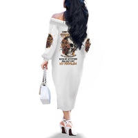 I Don't Have An Attitude Problem Family Matching Off Shoulder Long Sleeve Dress and Hawaiian Shirt - Wonder Print Shop