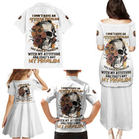 I Don't Have An Attitude Problem Family Matching Puletasi Dress and Hawaiian Shirt - Wonder Print Shop