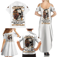 I Don't Have An Attitude Problem Family Matching Summer Maxi Dress and Hawaiian Shirt - Wonder Print Shop