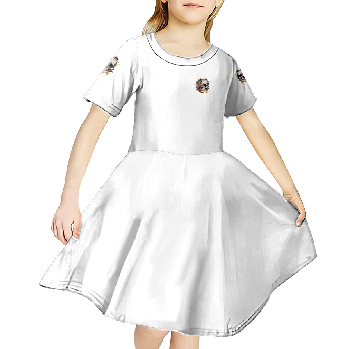 I Don't Have An Attitude Problem Kid Short Sleeve Dress - Wonder Print Shop