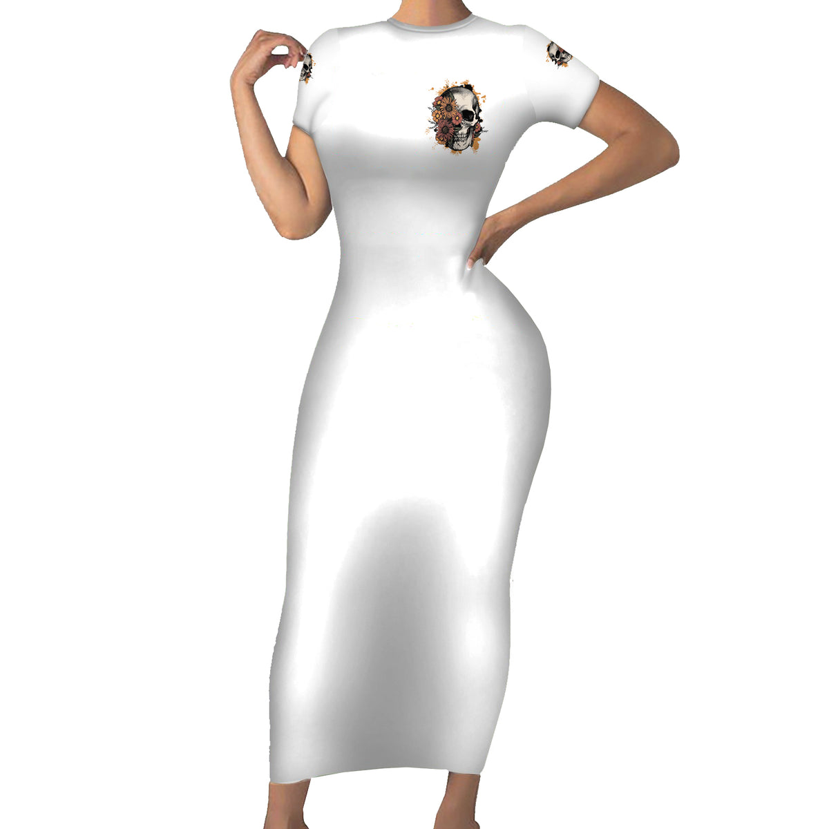 I Don't Have An Attitude Problem Short Sleeve Bodycon Dress - Wonder Print Shop