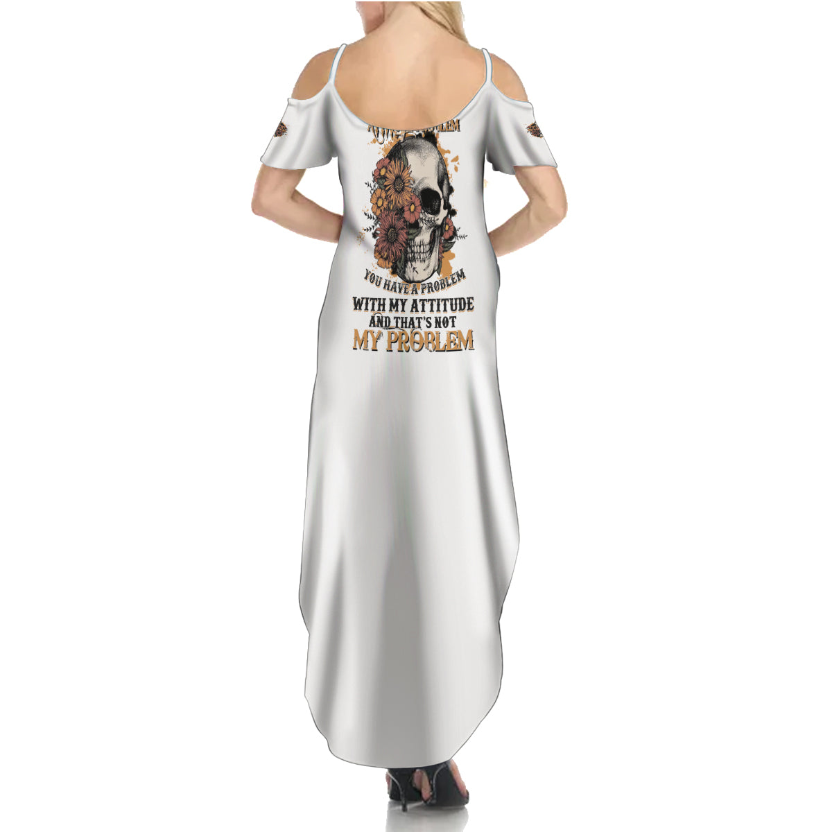 I Don't Have An Attitude Problem Summer Maxi Dress - Wonder Print Shop
