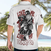Love Me Like My Demons Do Skull Hawaiian Shirt - Wonder Print Shop