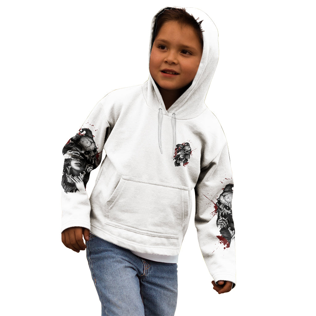 Love Me Like My Demons Do Skull Kid Hoodie - Wonder Print Shop